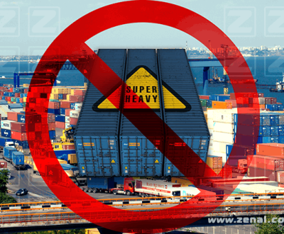 Порт Одесса не принимает контейнера с общим весом автопоезда более 44т.